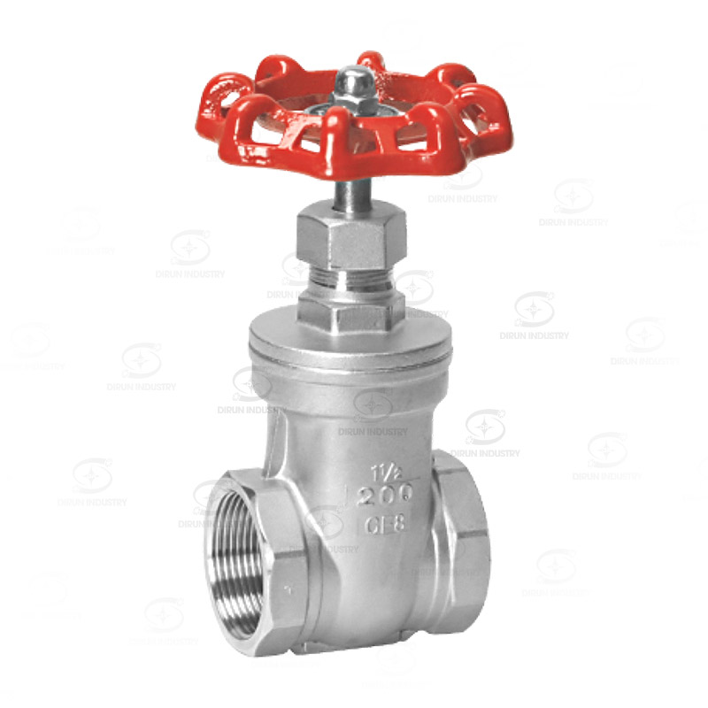 Threaded gate valve